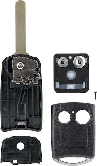 Husă Flip Pentru Chei Auto 2 Butoane Compatibilă Honda Civic Accord Cr-v Jazz Hr-v – Blade