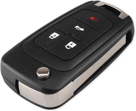 Husă Pentru Chei Auto Compatibilă Cu Opel Chevrolet Spark Vauxhall Insignia Astra Corsa Zafira 4 Butoane