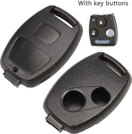 Husă Pentru Chei Auto 2 Butoane Compatibilă Honda Civic Jazz Cr-v Accord Insight Fit Fr-v Fără Lamă Fără Cip Fără Electronică