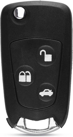 Transforming Folding Car Key Case Compatible Ford Mondeo Focus Fiesta 3 Modified Buttons