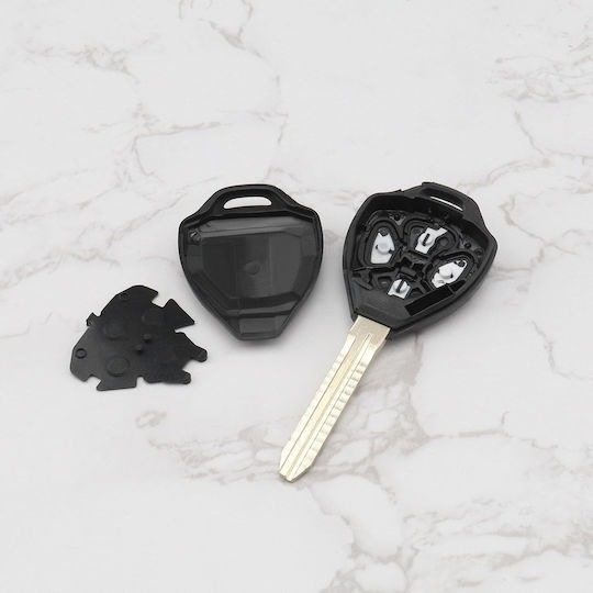 Car Key Case 4 Buttons Compatible Toyota Corolla Camry Alphard