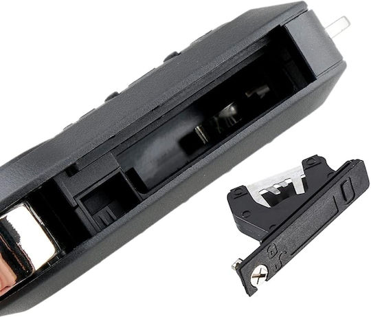 Husă Pentru Chei Auto Tip Cuțit 3 Butoane Lamă Compatibil Opel Combo D Fiat 500 Panda Punto Bravo Ducato Citroen Jumper Peugeot Boxer Model Cu Cheie Rabatabilă