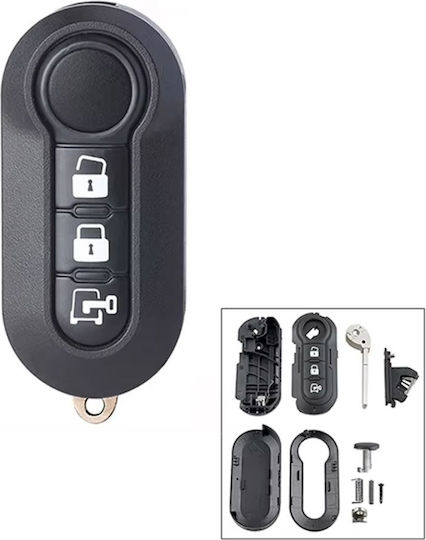 Husă Pentru Chei Auto 3 Butoane Compatibilă Fiat Van Fiat Ducato Fiat 500 Citroen Jumper Peugeot Boxer Dodge Ram Sip22 Blade