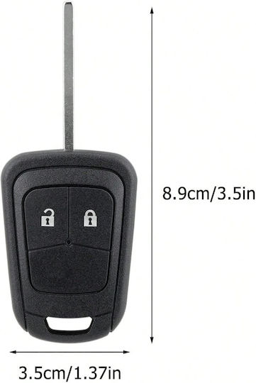 Husă Pentru Chei Auto 2 Butoane Opel Astra J Insignia A Corsa E Mokka Zafira C Meriva B Adam Ampera Cascada Hu101 Blade