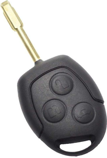 Car Key Cover Case 3 Buttons Battery Holder Ford Mondeo Compatible 2001 2007 Models