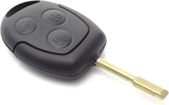 Car Key Cover Case 3 Buttons Battery Holder Ford Mondeo Compatible 2001 2007 Models