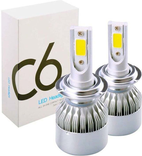 Lămpi Autoturismului H11 / H8 / H9 LED 6500K Alb rece 12-24V / 32V 36W 2buc