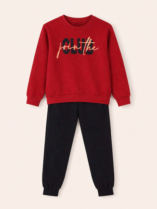 Kids Sweatpants Set Bordeaux 2pcs Fouter