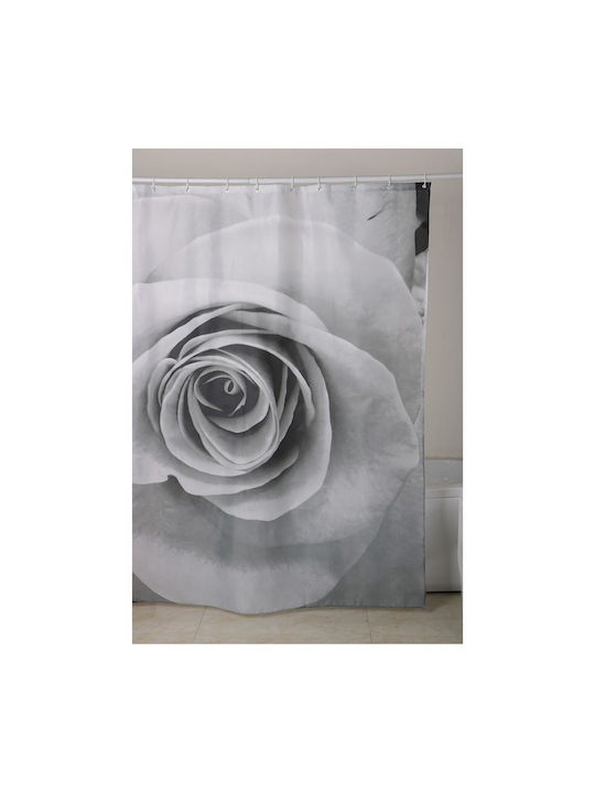 Inter Ceramic Shower Curtain Gray