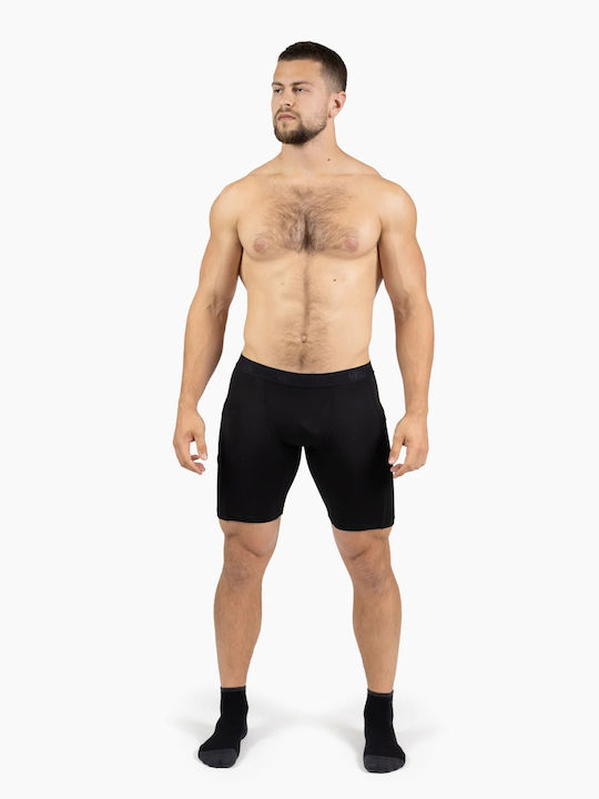 Velites Herren Sportleggings Kurz Schwarz