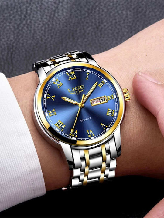 Lige Uhr Batterie mit Metallarmband