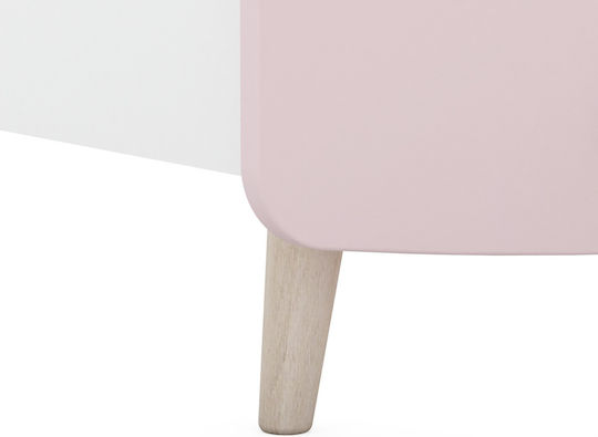 Liana Kids Bed Loft Bed Single with Desk White for Mattress 90x200cm