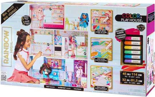 Mga Rainbow High Къща Color & Play 543077