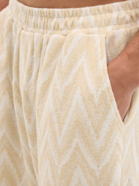 Pantaloni Elastic Beige