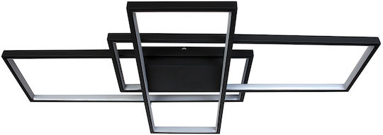 Globobox Plafonieră de Tavan 87.5buc Neagră cu LED Integrat