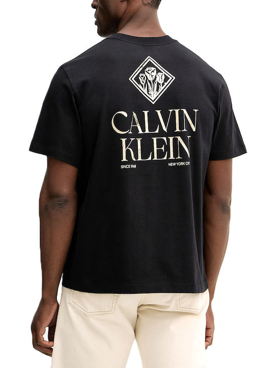 Calvin Klein T-Shirt Black-Gold Calvin Klein T-Shirt Black-Gold