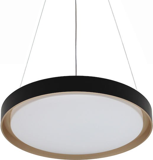 Keskor Deckenleuchte 50cm Schwarz mit Integrierter LED