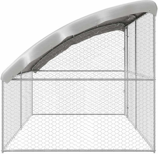 vidaXL Стоманена кутия за куче 400x200x200см