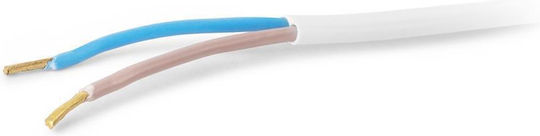 Entac Rewireable Netzkabel 2g0.75 Schalter On Off Weiß 2.5m