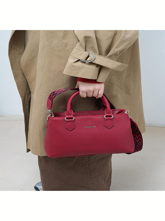 Γυναικεία Τσάντα Shopper Πλάτης Κόκκινη