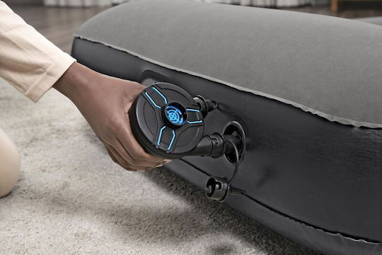 Bestway Inflatable Sleep Mattress Single with Integrated Pump 188x99x30cm Gray
