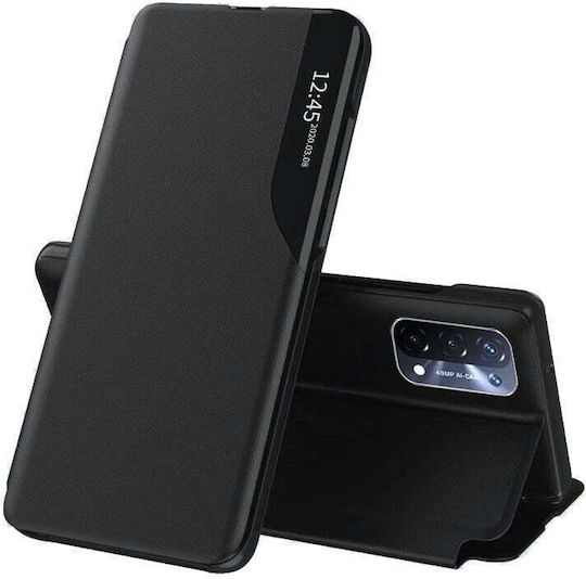 Husă Telefon Oppo A54 5G A74 5G OnePlus Nord N200 5G Skyddar Innovation Efold Tip Wallet Set Sticker Negru