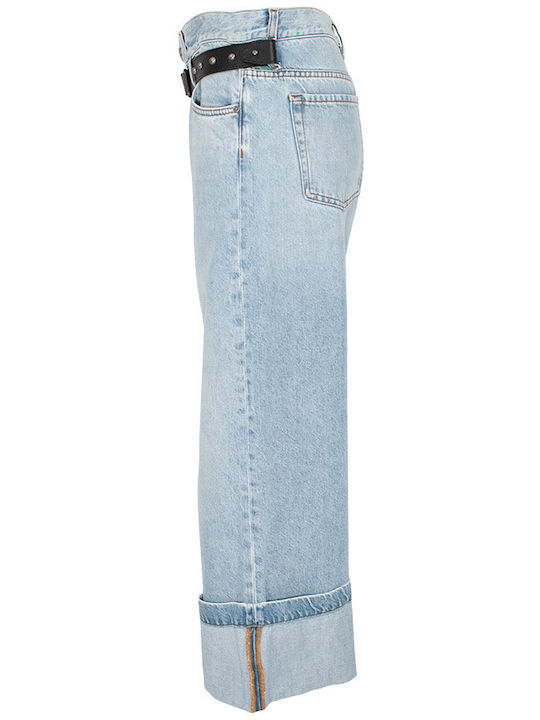 Sipario High Waist Women's Jean Trousers Blue