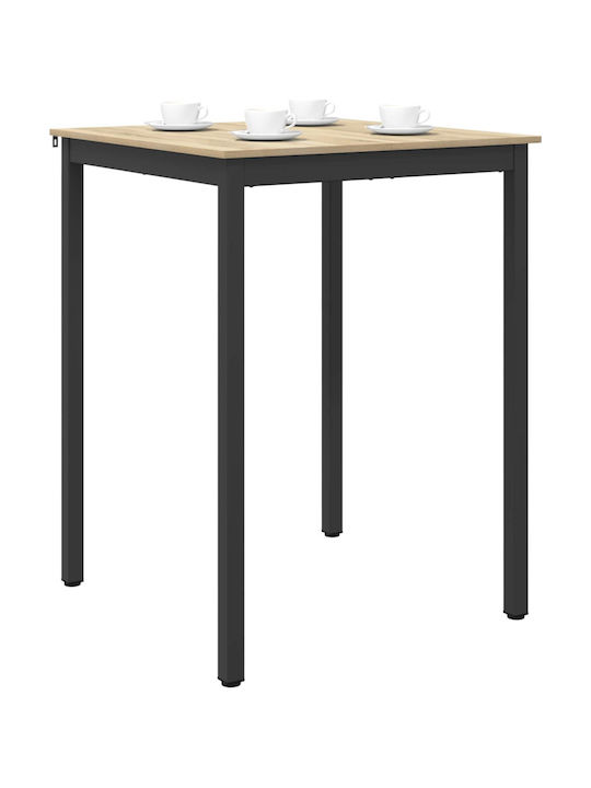 Table Dining Room Wooden Gray 80x80x105cm