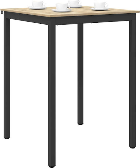 Wooden Bar Table Brown 80x80x105cm