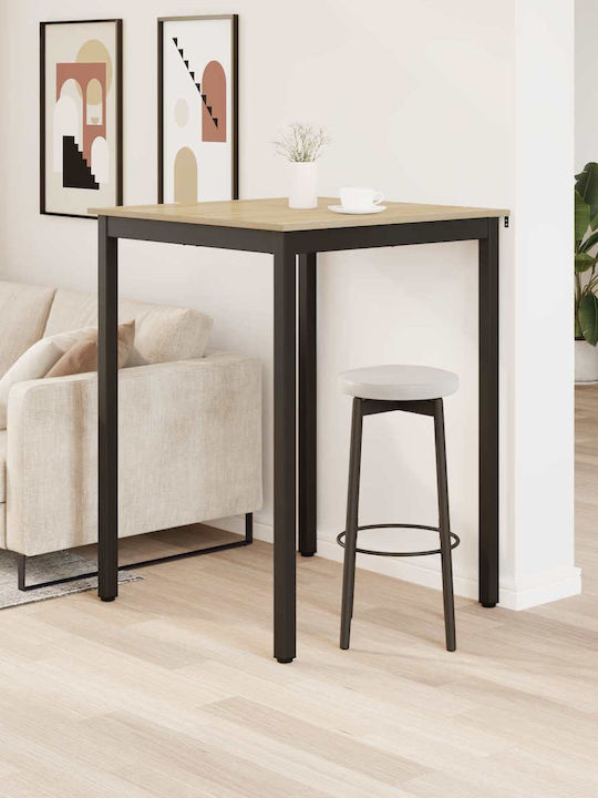 Table Dining Room Wooden Gray 80x80x105cm