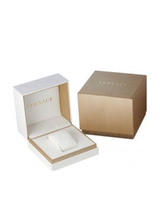 Versace Dominus Men's Watch 42mm Battery with Gold Metal Bracelet
