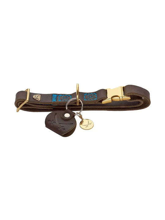 Leder Hundehalsband Hunter Sansibar Mittel Dunkelbraun