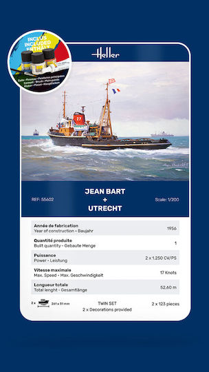 Heller Set Start 1:200 Jean Bart + Utrect Twinset