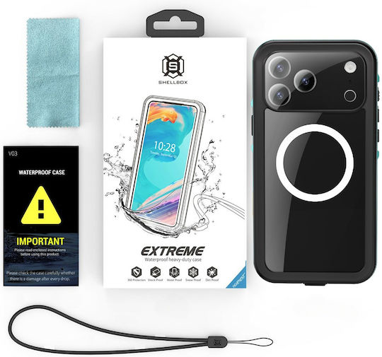 Husă Telefon Ip68 Iphone 17 Pro Max Shellbox Magsafe Albastră