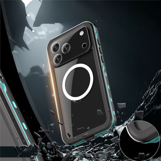 Husă Telefon Ip68 Iphone 17 Pro Max Shellbox Magsafe Albastră