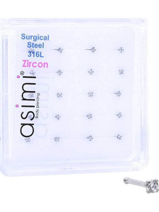 Asimi Body Piercing 1,5 Mm Σκουλαρίκι Μύτης από Ατσάλι