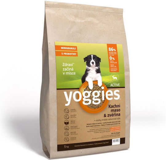 Dry Dog Food Active Duck Meat Hunting & Probiotics Cold Pressed Yoggies Mini 2 Kg
