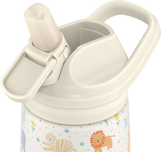 Cool Bottles Παιδικό Παγούρι Θερμός Σιλικόνης Kiddies Roar Time 350ml