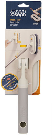 Почистваща Четка За Плочки Joseph Joseph Cleantech 6500022 31 См С Отвор За Закачане Сива Жълта
