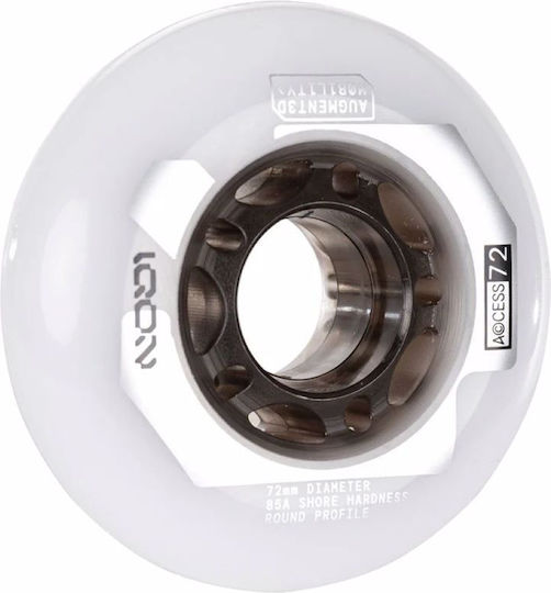 Iqon Access 72 Natural 4-pack Ροδάκια 72χιλ./85α Διαφανές Μαύρο Φυσικό