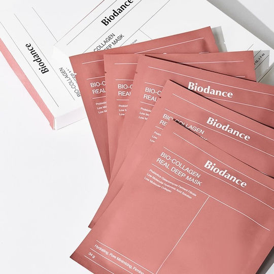 Biodance Bio Collagen Real Deep Gesichtsmaske für das Gesicht für Festigung / Revitalisierung / Feuchtigkeitsspendend / Anti-Aging 1Stück