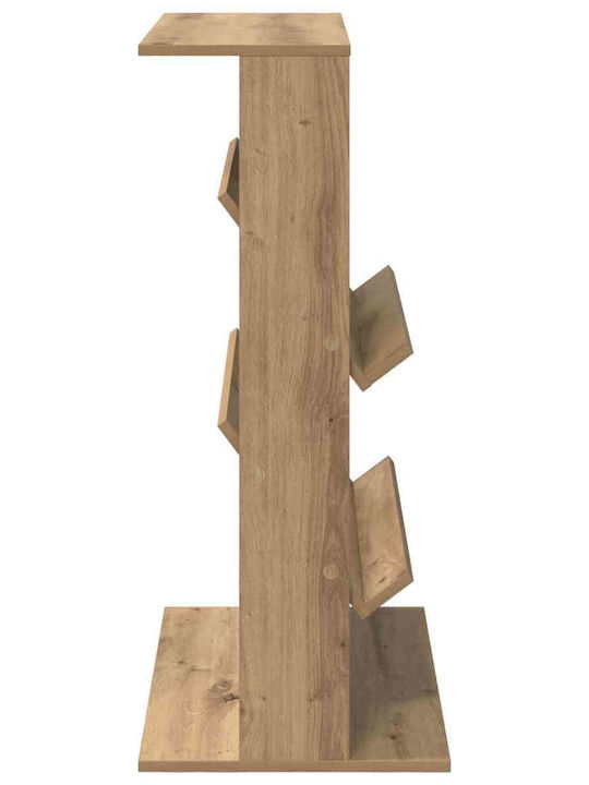vidaXL PU Magazine Rack Brown 70x41x96cm