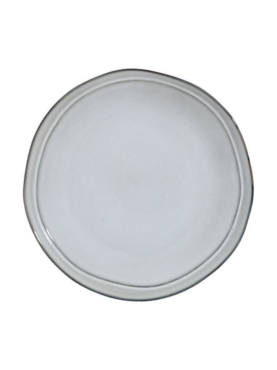 Estia Plate Shallow Ceramic White with Diameter 27cm