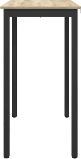 Bar Table Wooden Beige 110x55x105cm