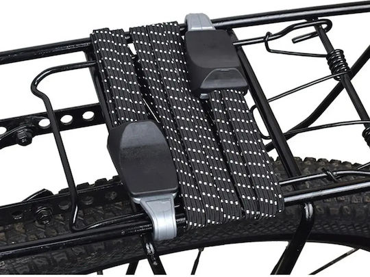 Verk Group Elastischer Fahrradträger-Gurt Haken 60cm Schwarz