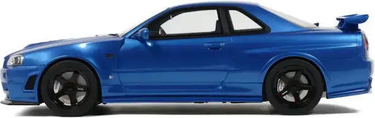 Machetă Mașină Nissan Nismo R34gt-r Z-tune Bayside Albastru 2005 Scara 1:12 Otto Models G082