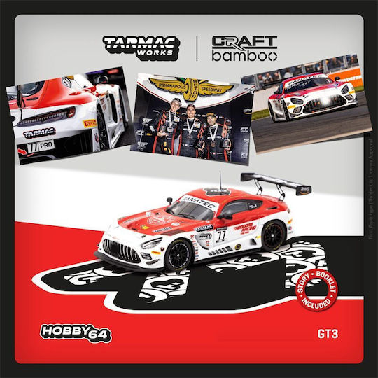 Machetă Auto Mercedes AMG GT3 Craft-Bamboo Racing #77R Marciello Juncadella Scara 1:64 Tarmac