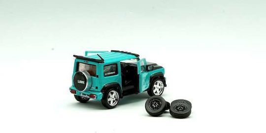 Machetă Mașină Suzuki Jimny Lbw 2019 Turcoaz Ldh Scara 1:64 BM Creations