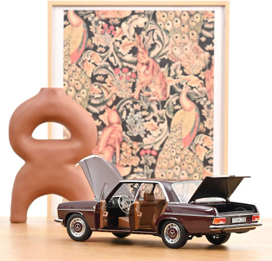 Macheta Auto Mercedes Benz 200 Dark Red Brown 1968 1:18 Norev