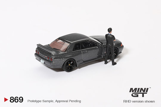 Machetă Mașină Nissan Skyline GT-R R32 Nismo Nismo Gunmetal Tsugio Matsuda 1992 Scara 1:64 Mini GT MGT00869-R